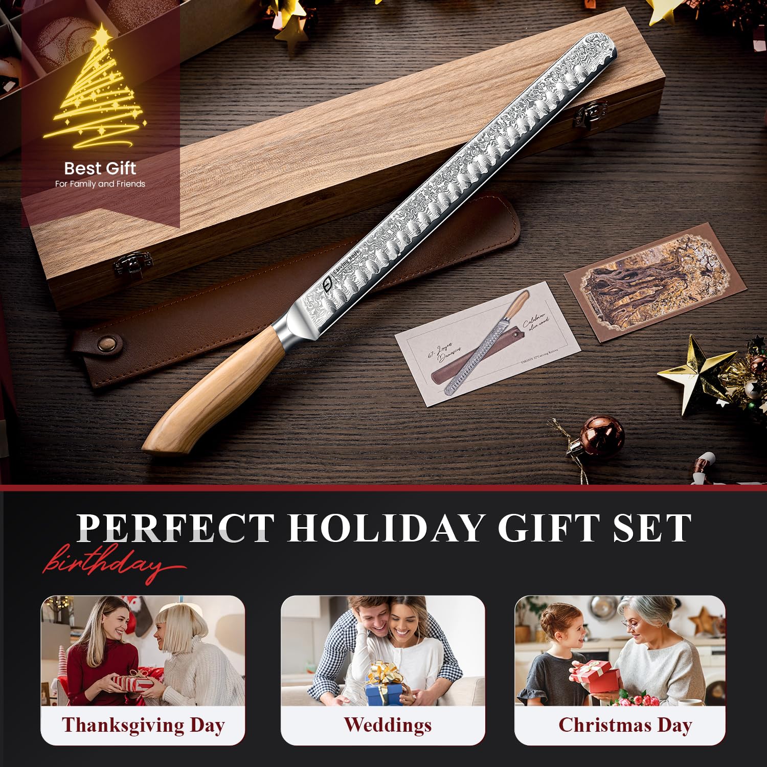 Emojoy ideal for meat and turkey slicing, offering professional-like control at home.