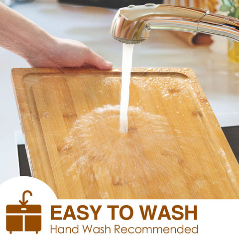 Empune bamboo cutting board resists staining for long-lasting brightness