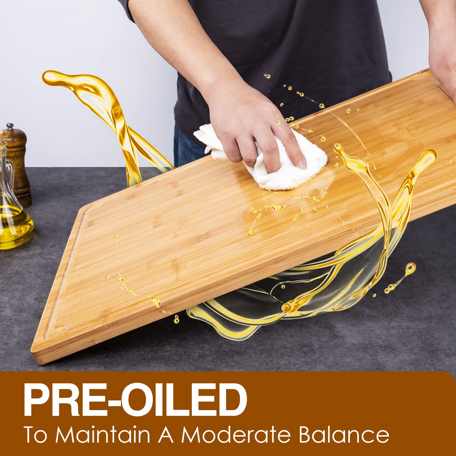 Empune 3XLarge board doubles as a serving tray for cheese