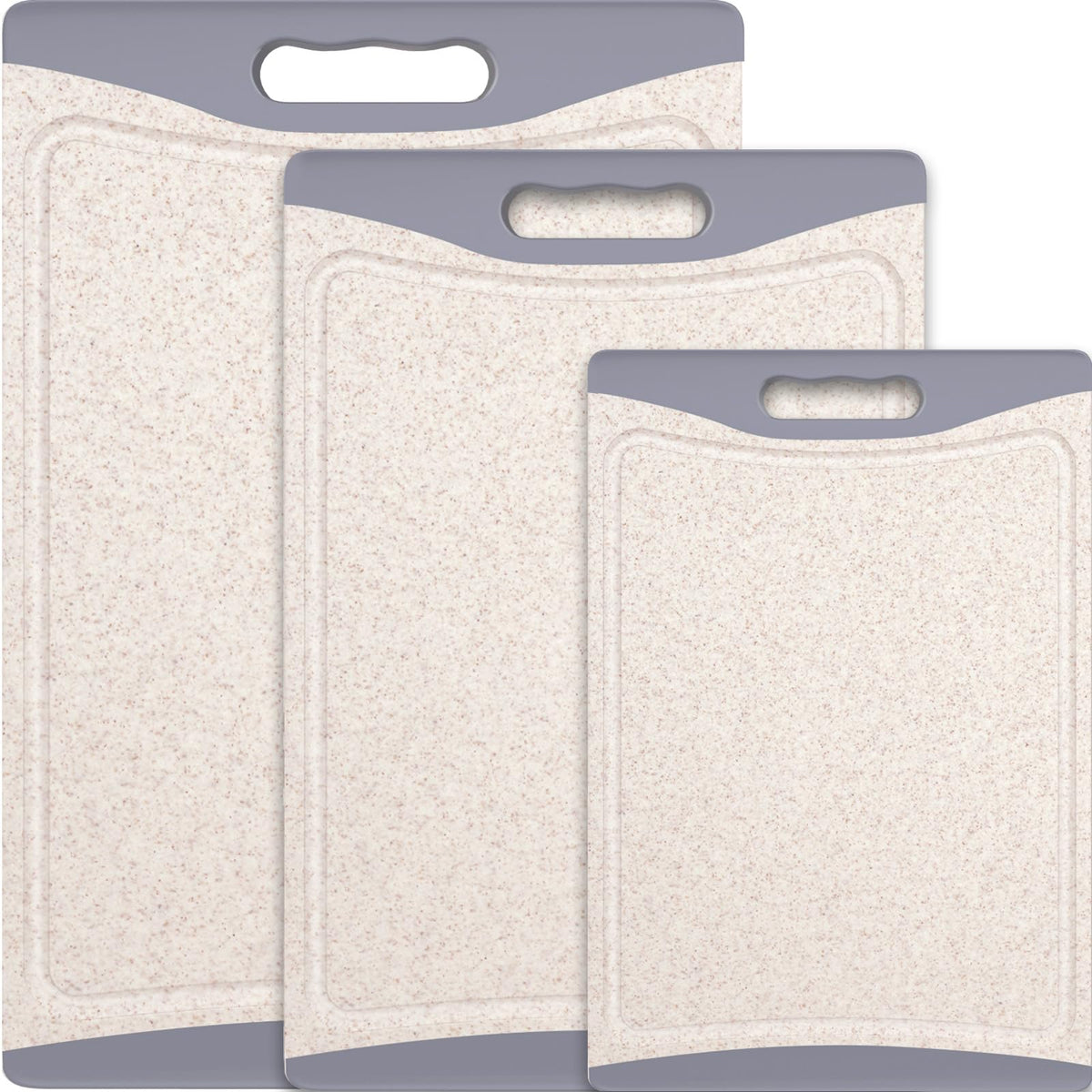 Empune extra large cutting board set for efficient multi-meal prep