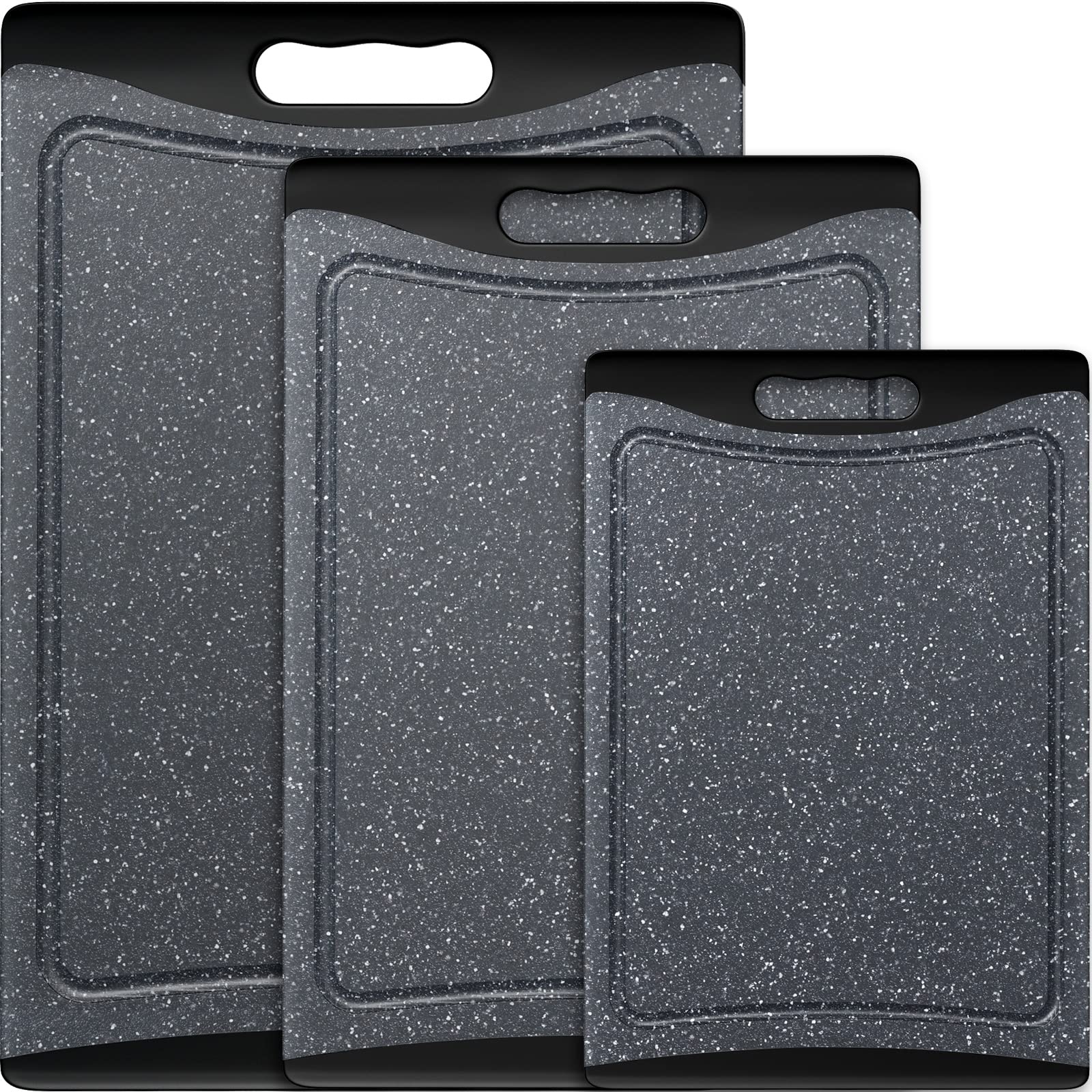 Empune extra large cutting boards set with a durable surface for heavy chopping.