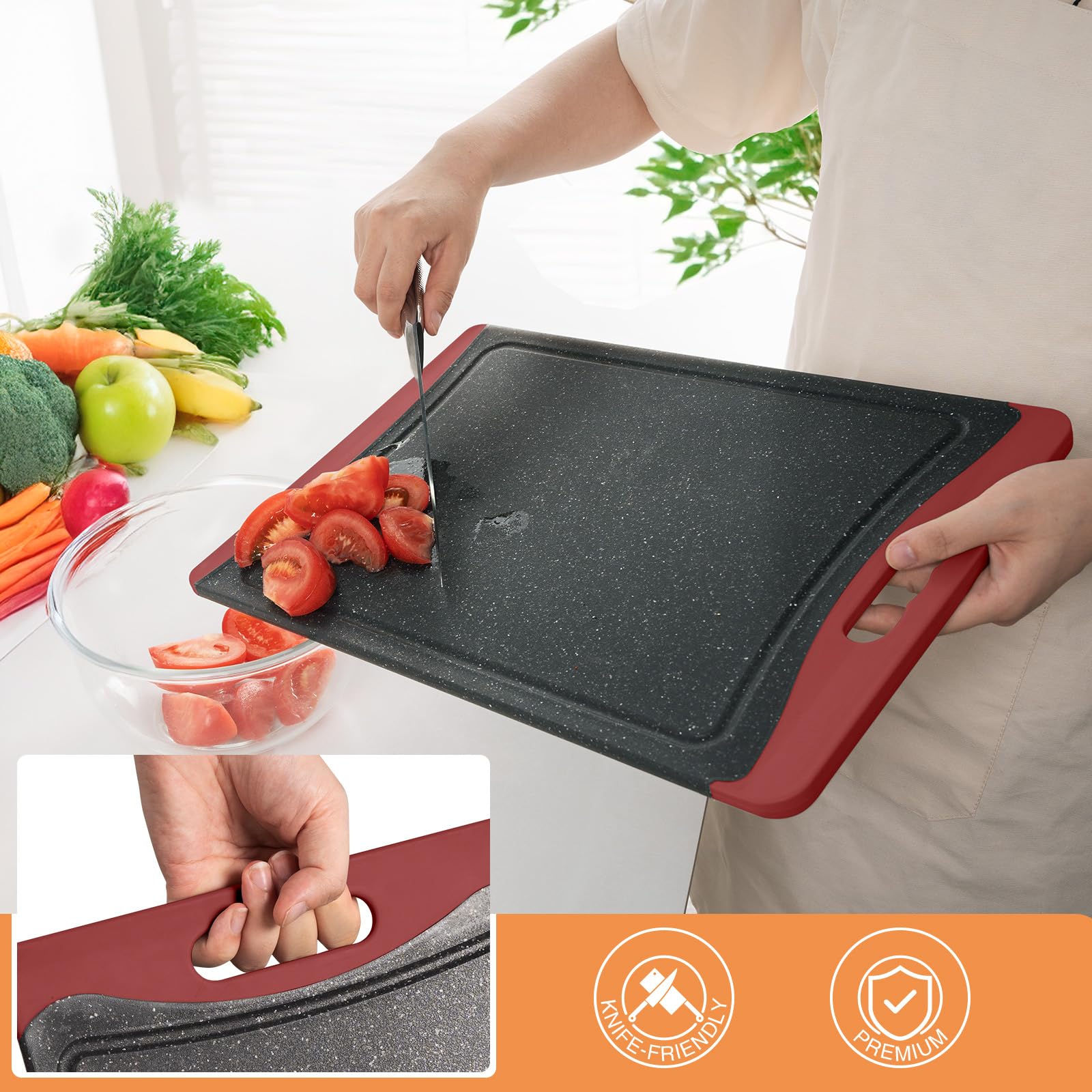 Empune medium cutting board ideal for quick dicing and portable kitchen work.