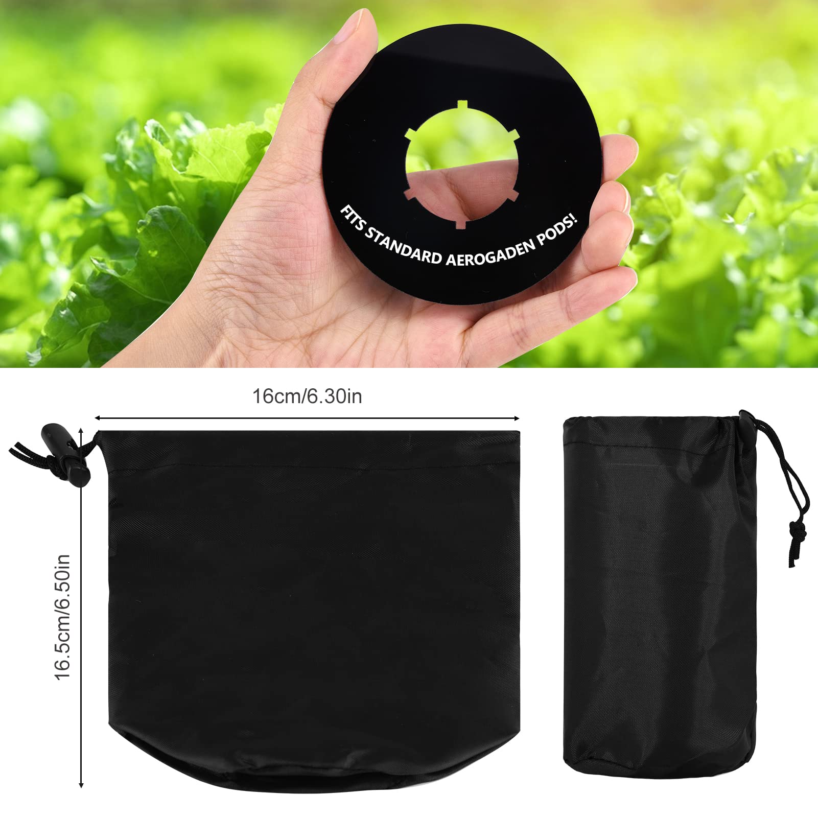 Emsiok blackout sleeves 210D block light and protect seedlings during growth.