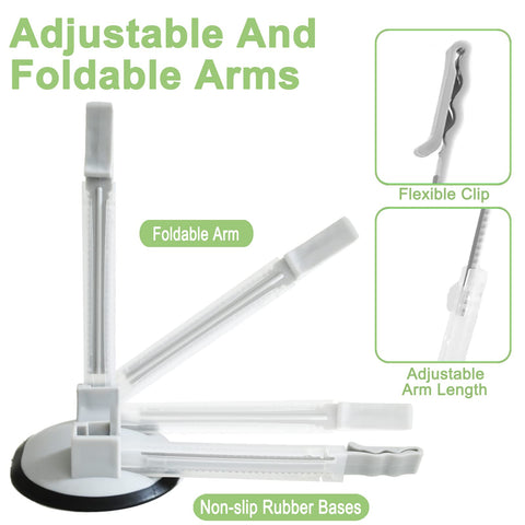 EMWNG Baggy Rack Stand bag clip secures bags to prevent spills during filling.