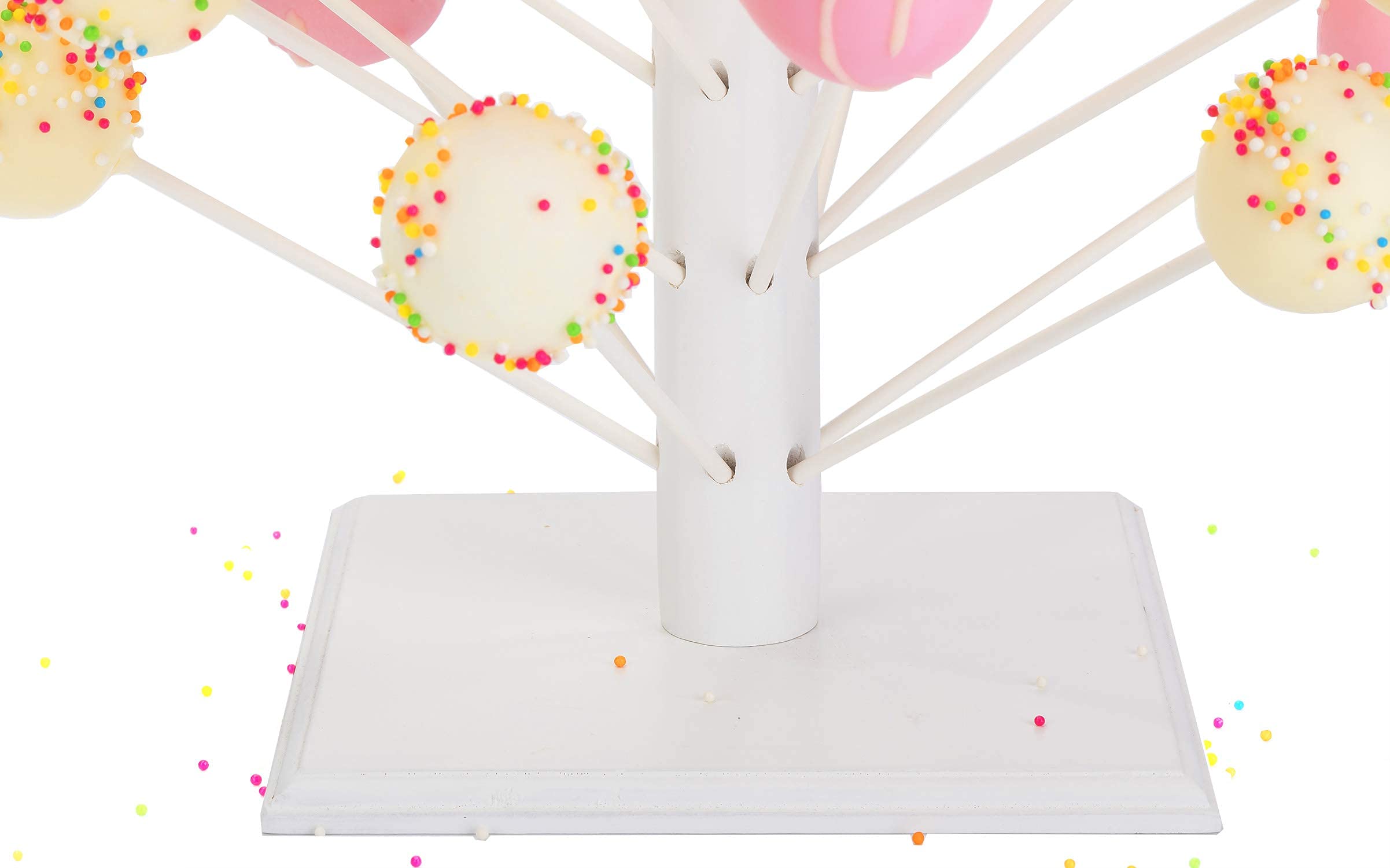 EN7JIOY Nangor stand features 3/16 inch holes for standard sticks.