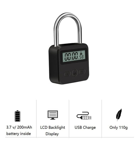 Enajucy Metal Timer Lock compact size ideal for travel.