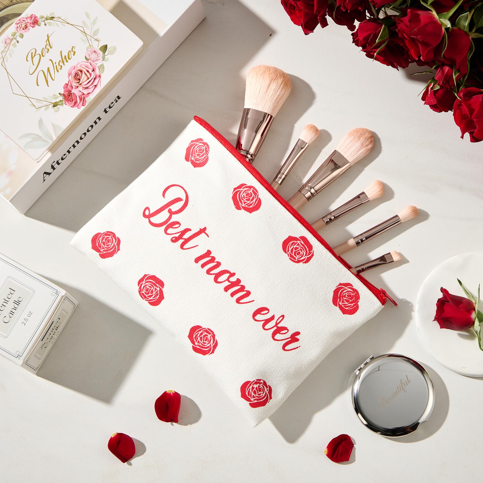 Encausto rose spoon adds a decorative touch for coffee or tea rituals