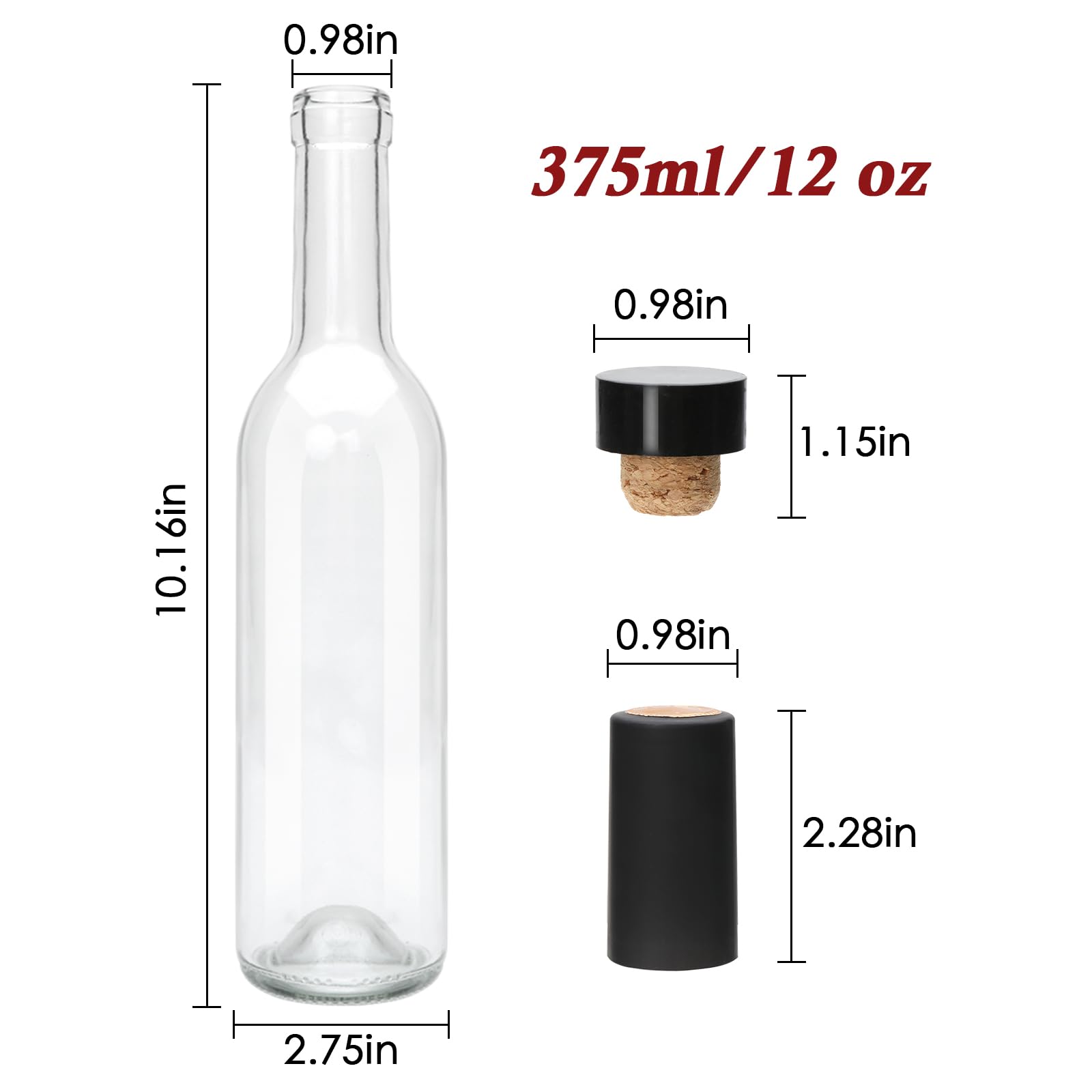 Encheng tall slim bottle for wine making, elegant and easy to store.