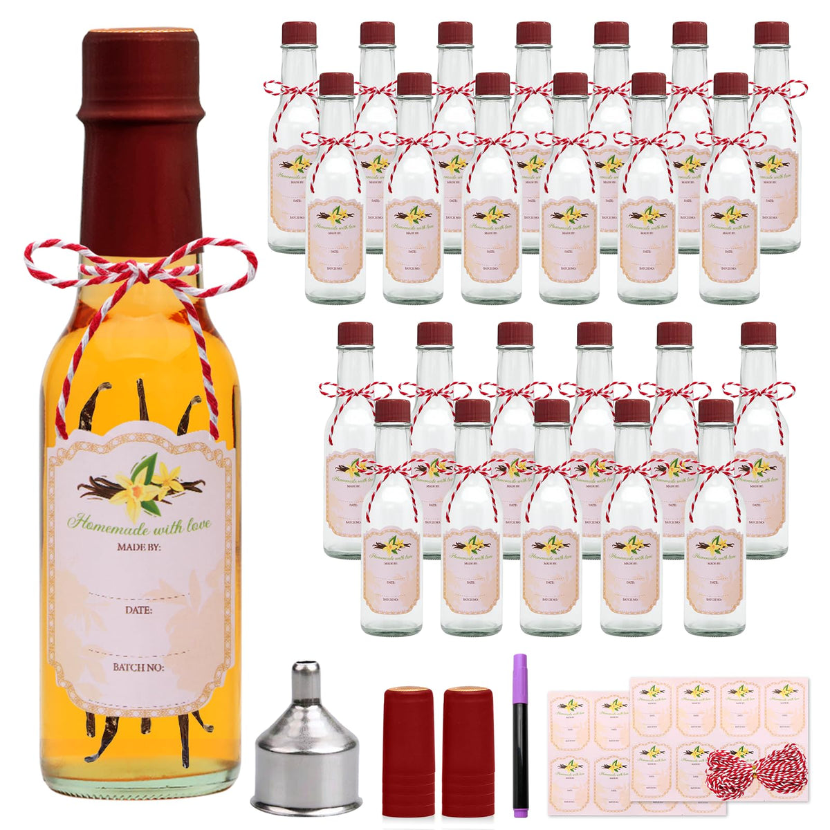 Encheng 5oz hot sauce bottle with lid showing secure seal for freshness