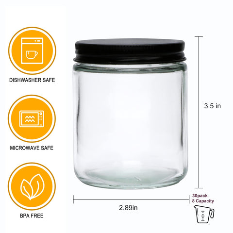 Encheng clear glass jar shows contents clearly for storage and display