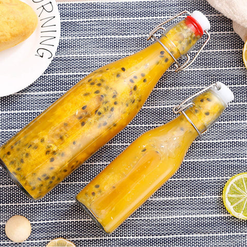 Encheng kombucha bottle with stopper illustrates reusable storage for craft beverages.