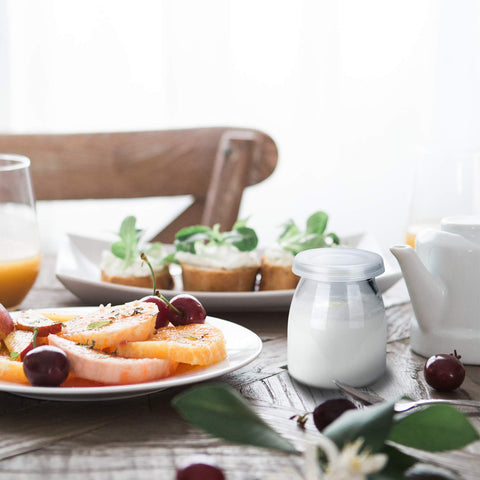 Encheng oven and freezer safe glass jar for versatile kitchen use