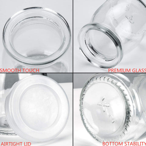 Encheng yogurt or pudding jar inside view demonstrates compact dessert portion