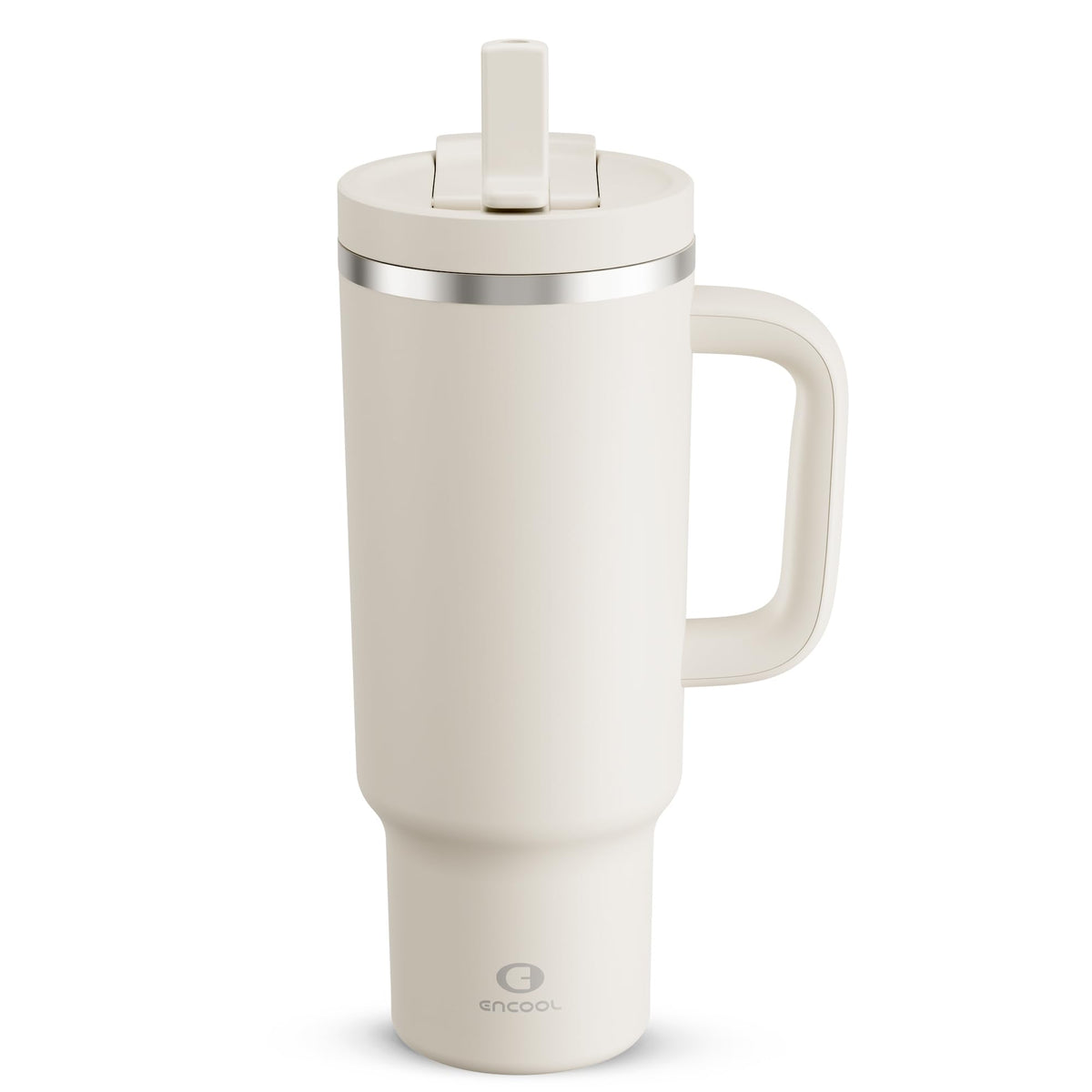 ENCOOL 40 oz tumbler with handle and straw for easy sipping on the go