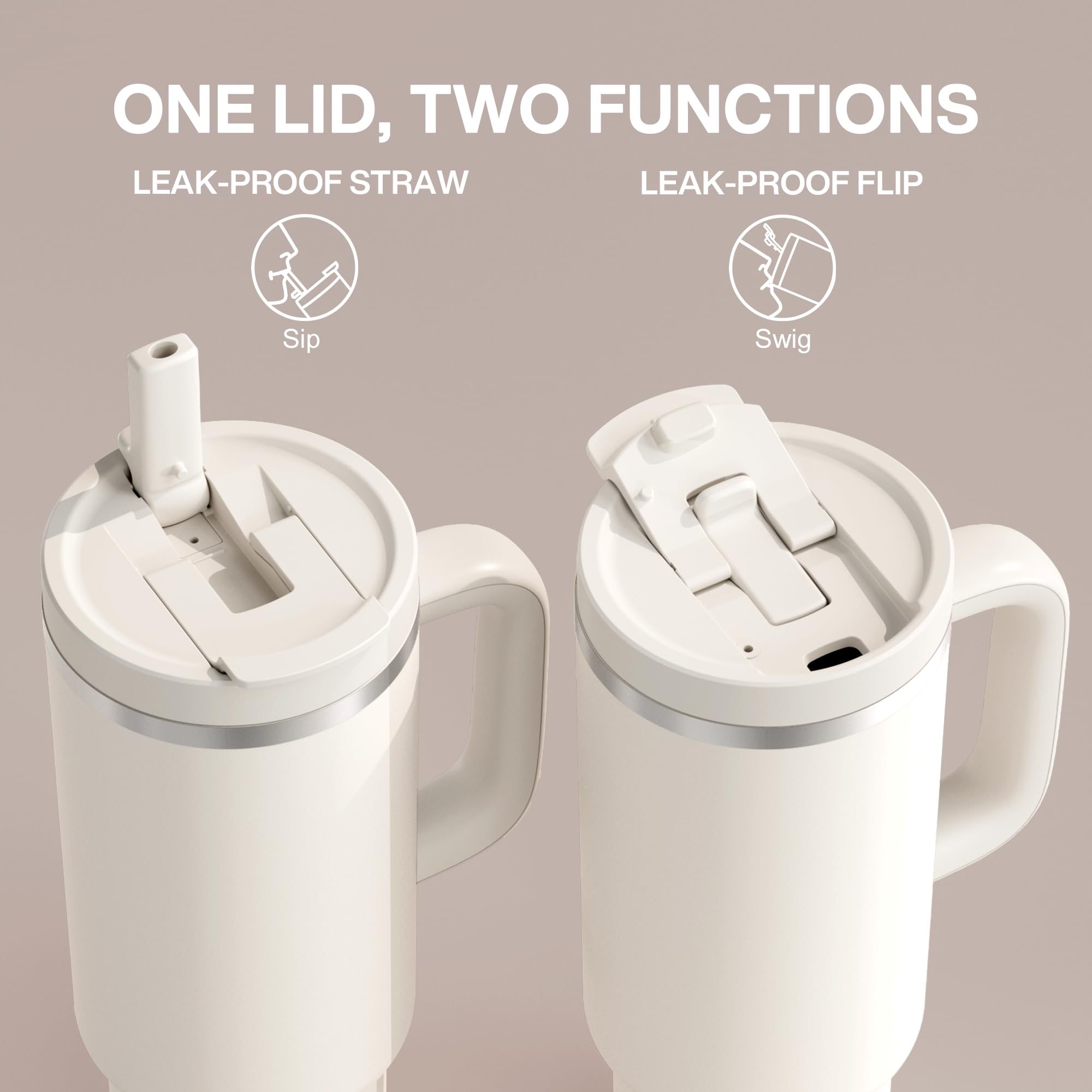 ENCOOL cup holder-friendly slim body fits in car holders