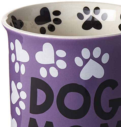 Enesco Dog Mom mug back message visible for gift-ready charm.