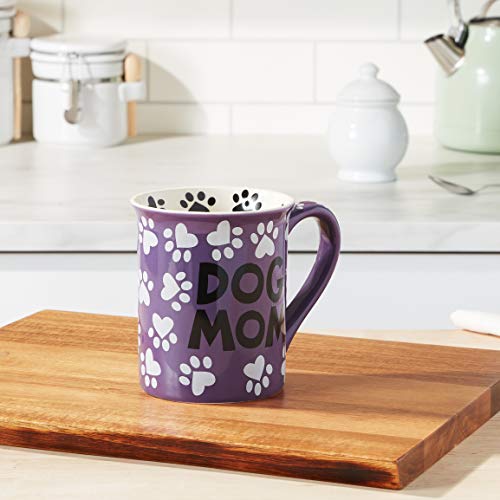 Enesco Dog Mom stoneware mug multicolor finish suits daily rituals.