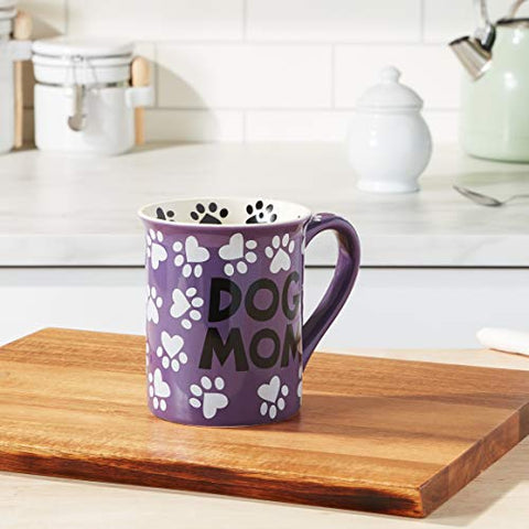 Enesco Dog Mom stoneware mug multicolor finish suits daily rituals.