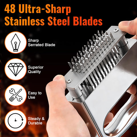 Enhon meat tenderizer ergonomic handle for a secure grip during prep