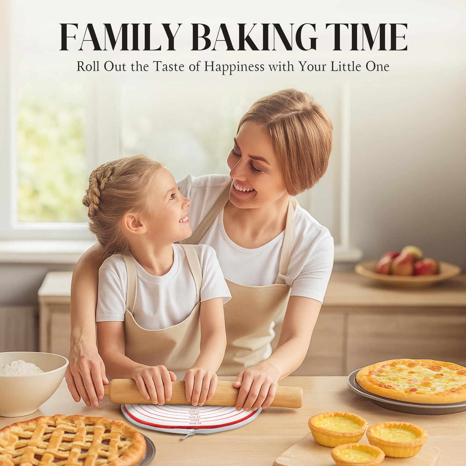 Enhon versatile bag suitable for pie crust, pizza dough, and pastry sheets.