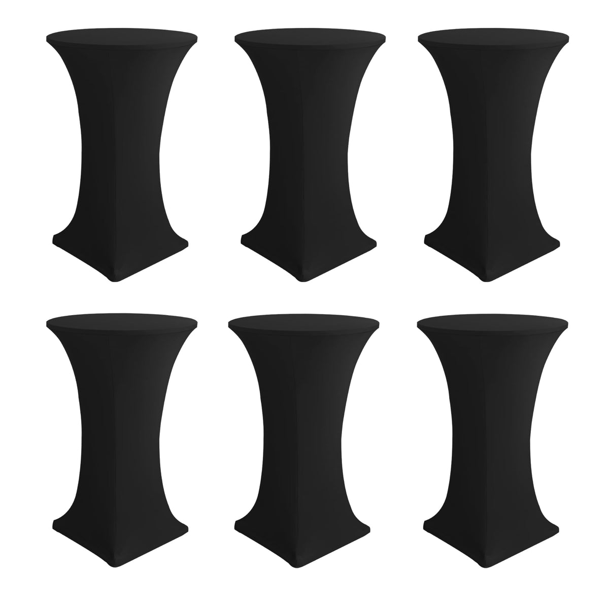 Enjoyidea cocktail table cover with stretch fabric for wrinkle-free presentation.