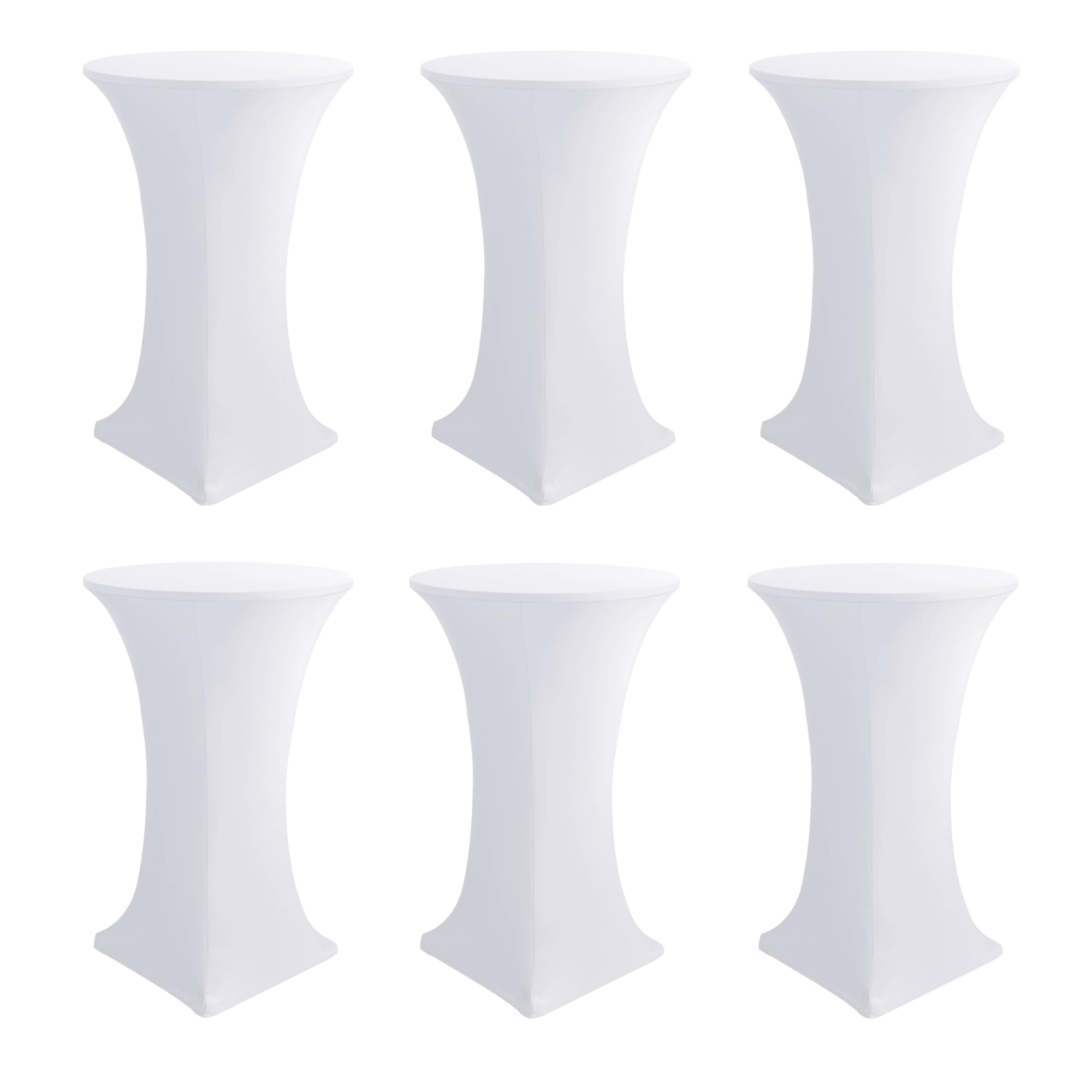 Enjoyidea cocktail table covers assembly view shows snug high-top fit and clean presentation