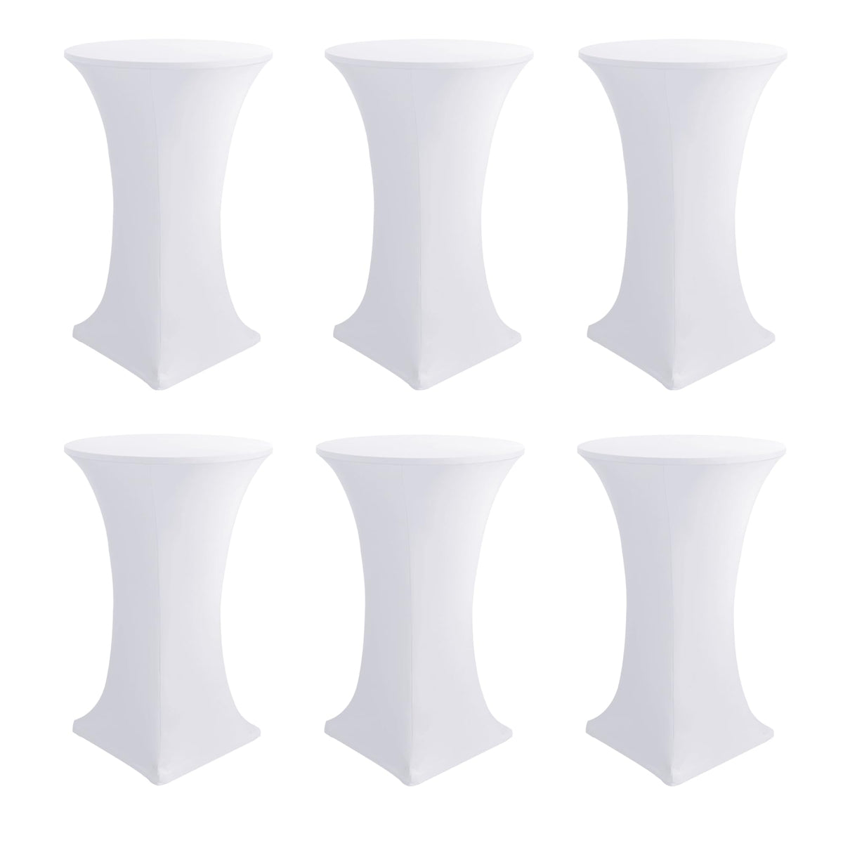 Enjoyidea cocktail table covers assembly view shows snug high-top fit and clean presentation