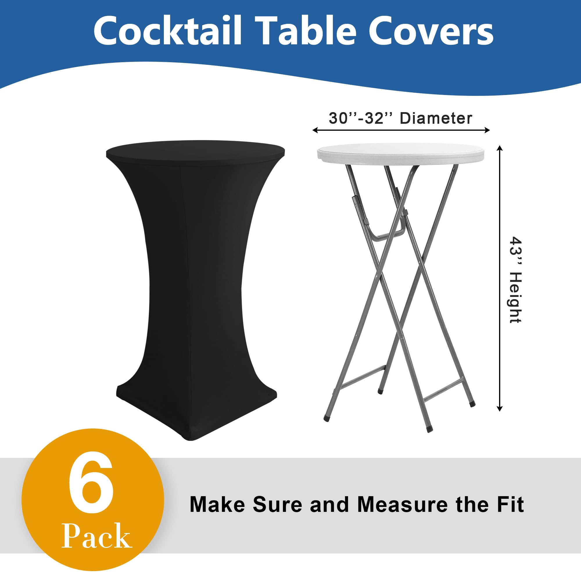 Enjoyidea easy on-off spandex fit for quick table prep.