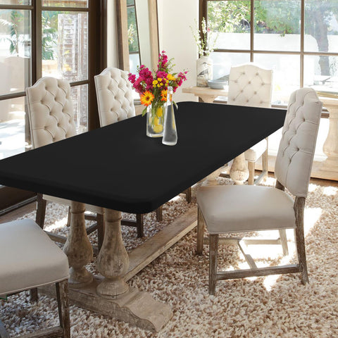 Enjoyidea indoor dining setup adds a polished, professional look with black fit.