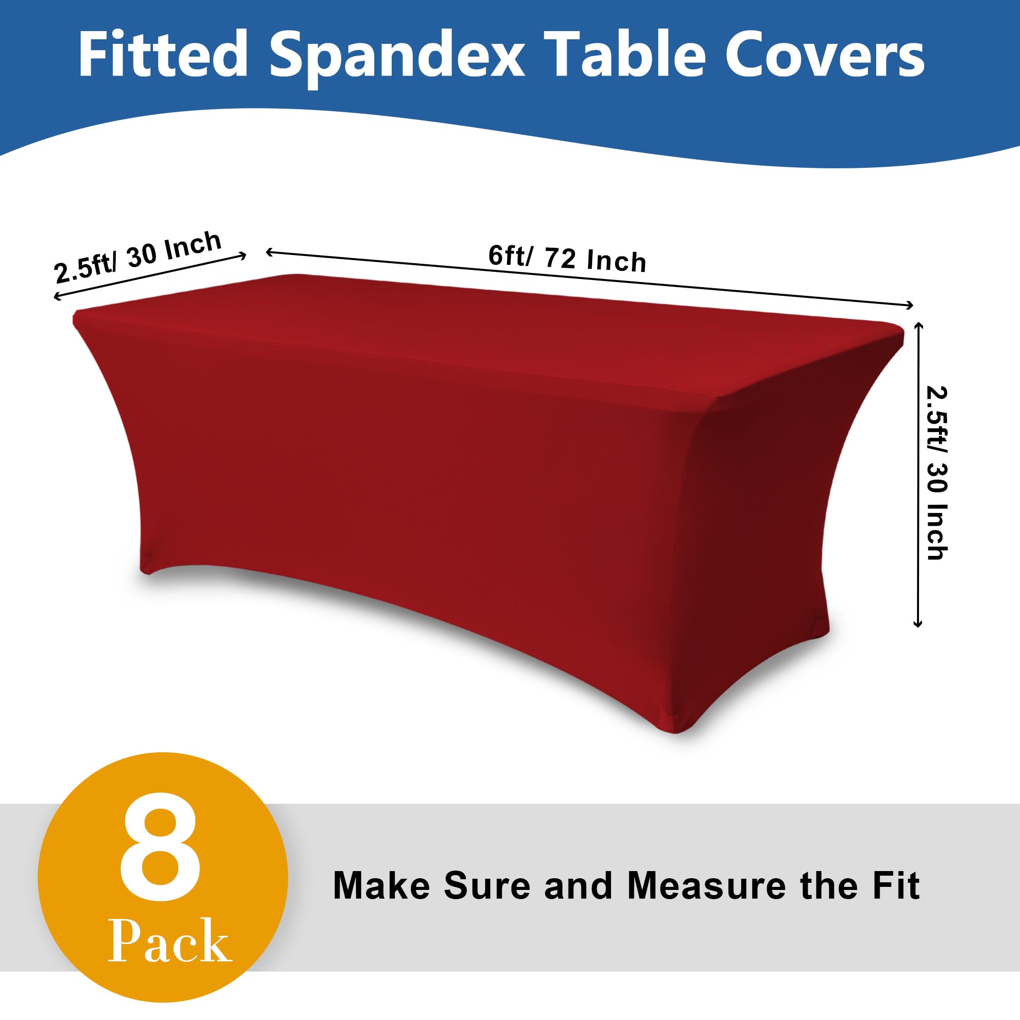 Enjoyidea spandex table cover easy install and removal by one person