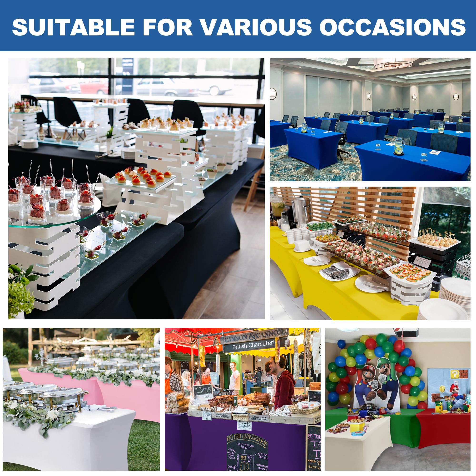 Enjoyidea spandex table cover machine washable and quick to dry