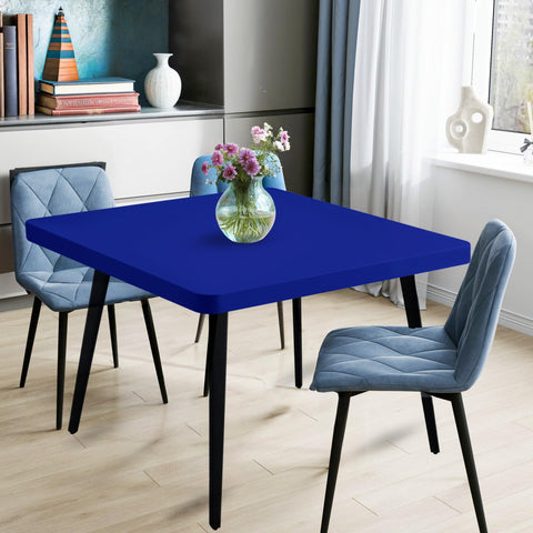 Enjoyidea two-pack square tablecloth in blue for coordinated coverage.