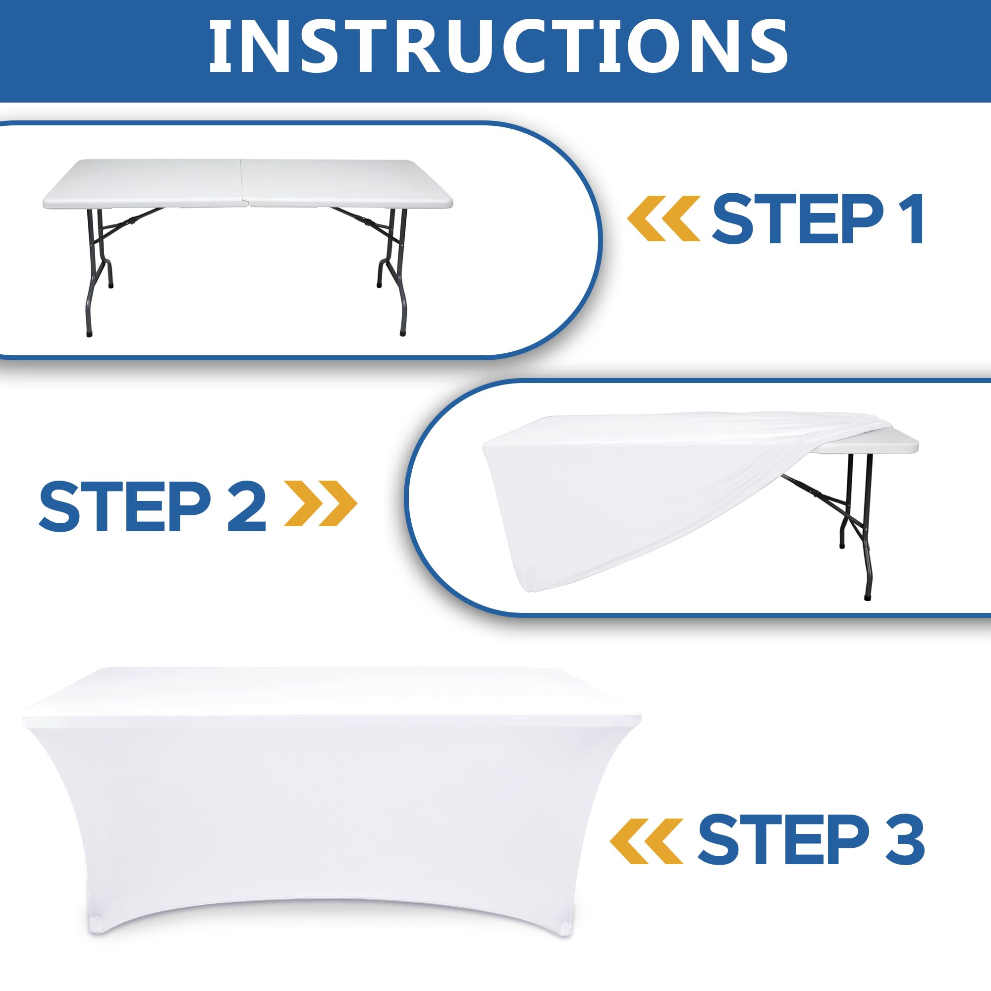 Enjoyidea 6 ft venue table cover ideal for events and displays