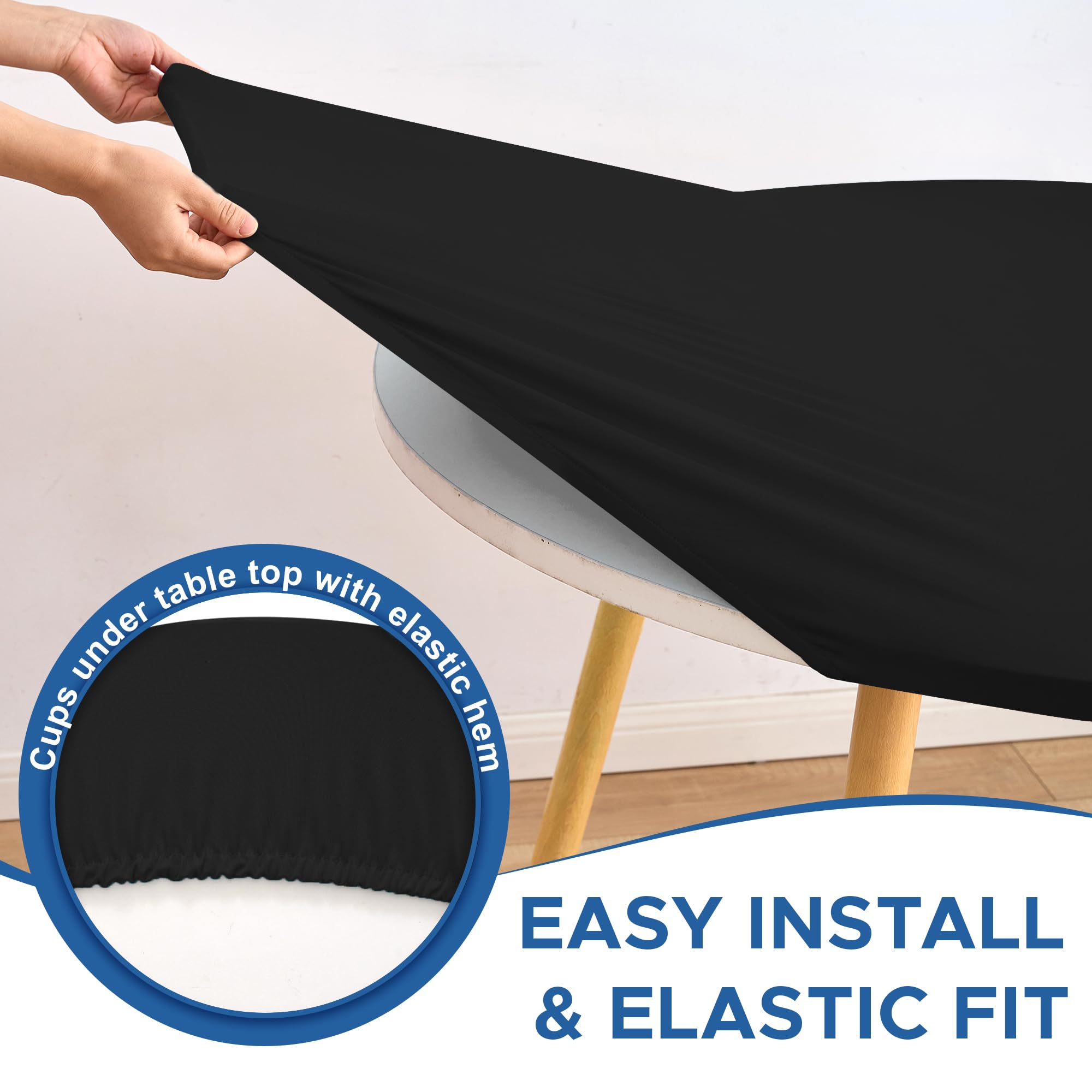 Enjoyidea water-repellent fabric protects surfaces during outdoor events.