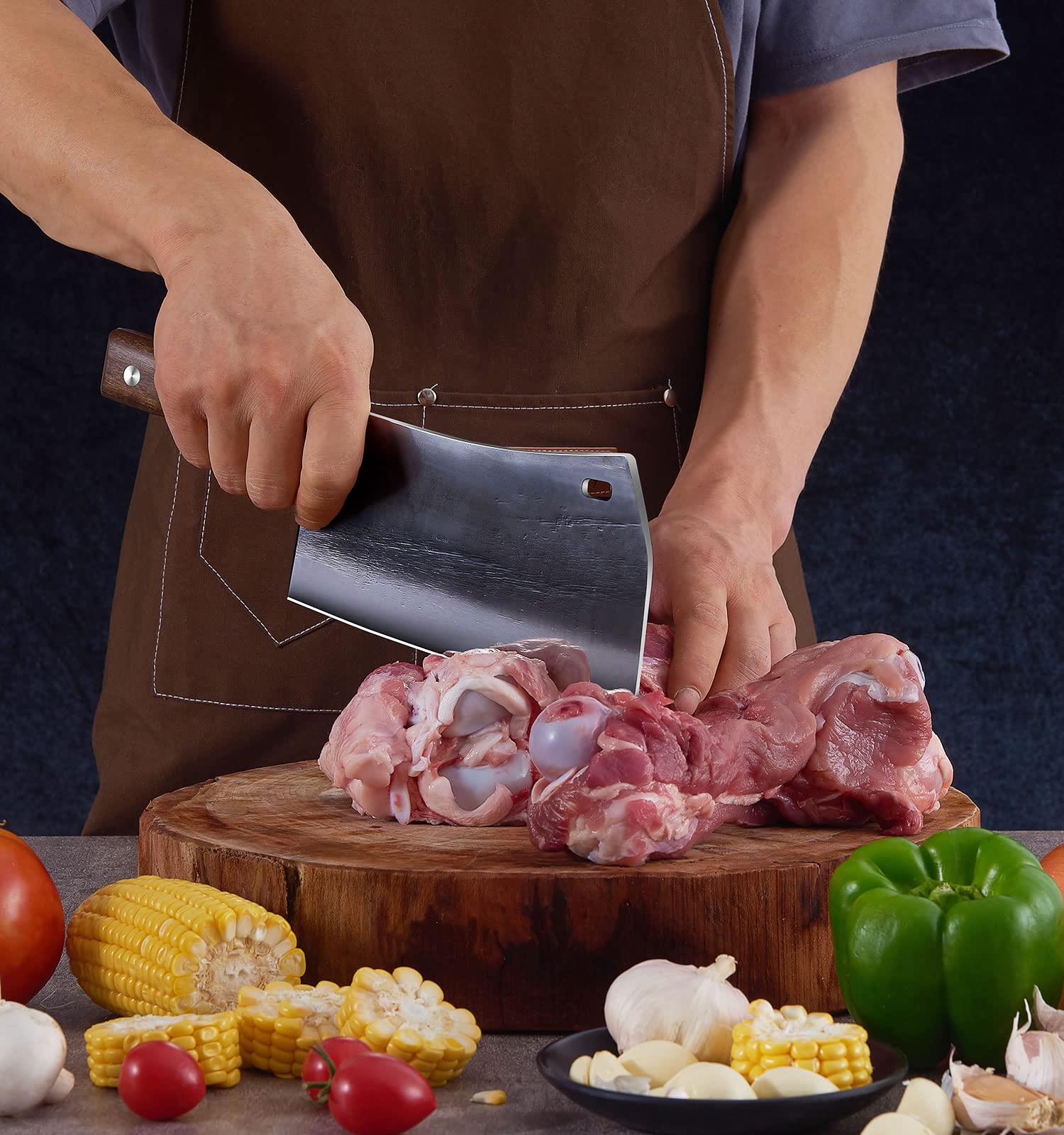 ENOKING professional-grade cleaver for home cooks and chefs.