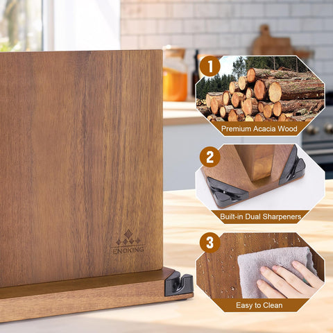 ENOKING countertop kitchen display keeps essential utensils within easy reach.