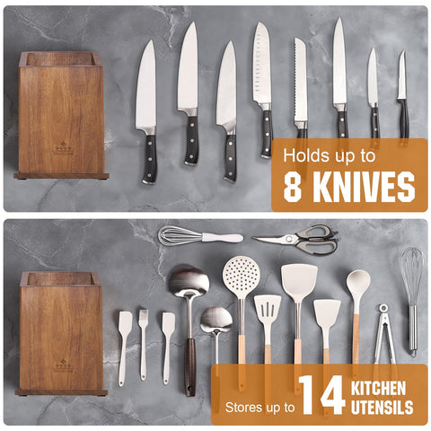 ENOKING magnetic block design that stores knives and utensils together