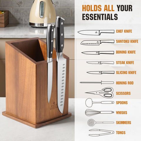 ENOKING large-capacity magnetic block holding knives and utensils
