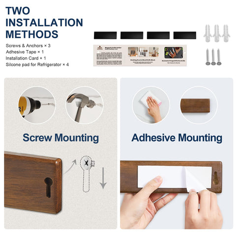 ENOKING screw mount securing heavy knives in place