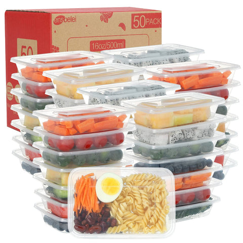 Ensbelei 16oz square container with lid for leakproof storage and on-the-go meals.
