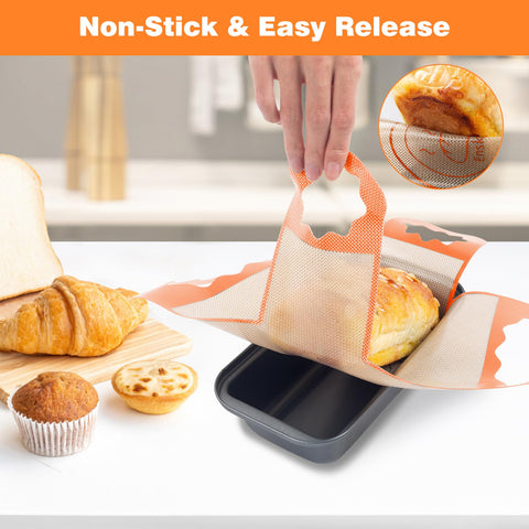Enskatec bread liner compatible with 9x5 inch pans and 1.5 lb loaves