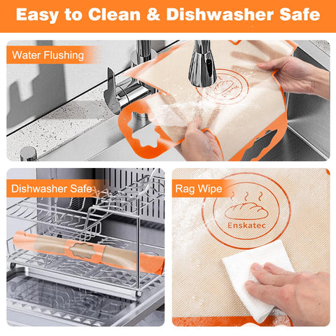 Enskatec orange bread liner close-up showing vibrant color and flexible material