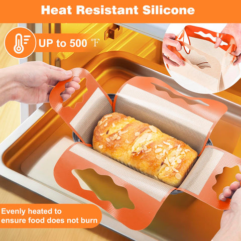 Enskatec silicone liner dishwasher-safe for quick cleanup after baking