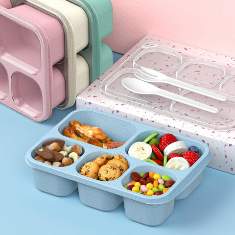Enstphjoy Bento Box stackable design saving fridge and cabinet space.