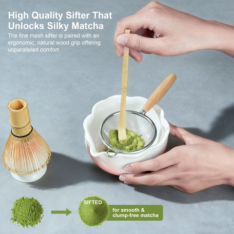 ENVTEK bamboo chashaku scoop for precise, mess-free portions
