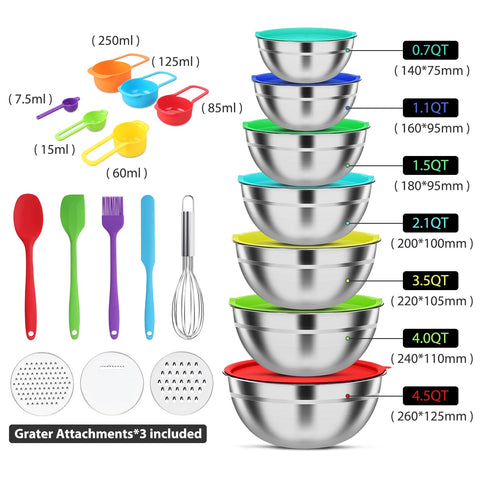 ENVTEK 304 stainless steel bowls resist rust and dents for lasting performance