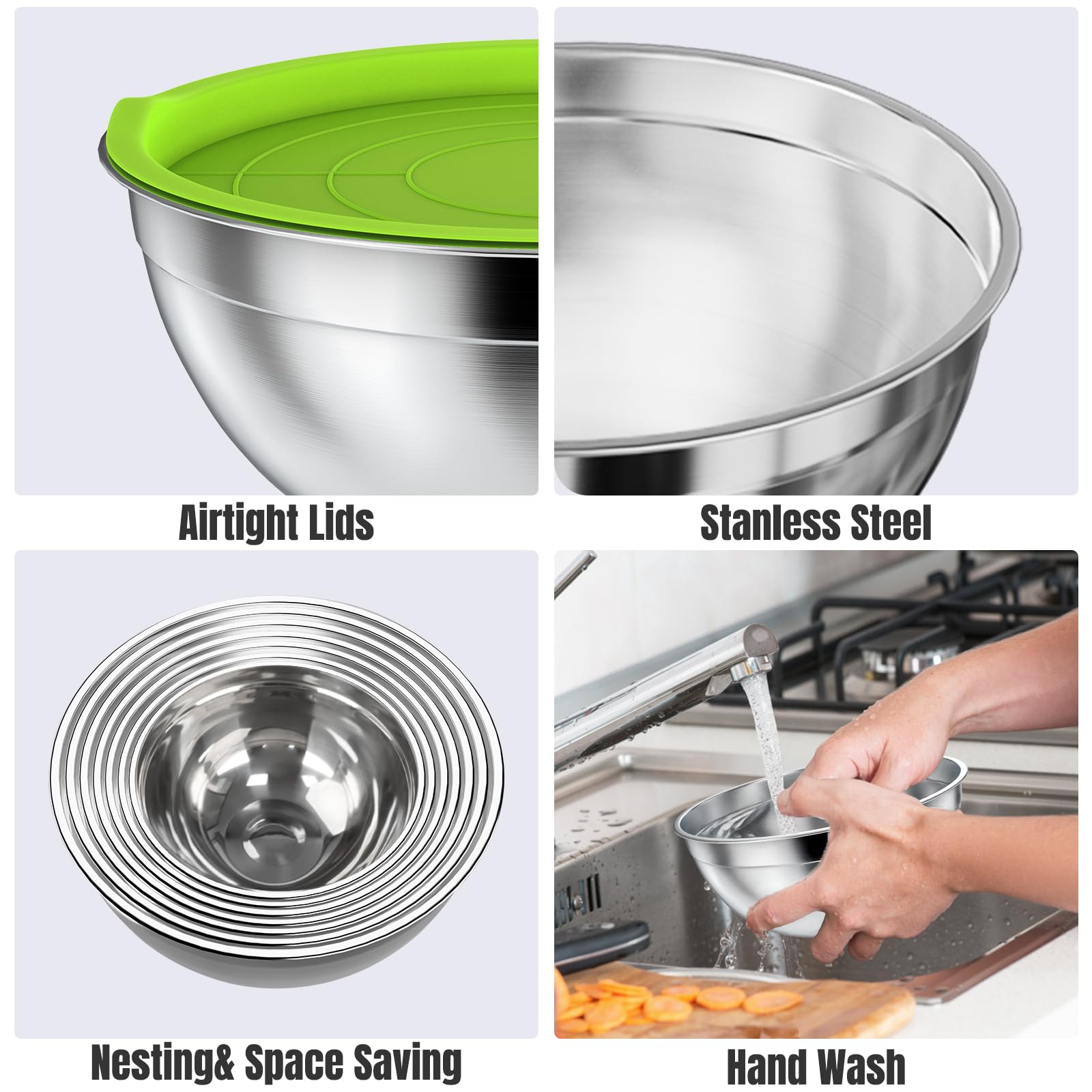 ENVTEK nesting design keeps countertops tidy and bowls within easy reach