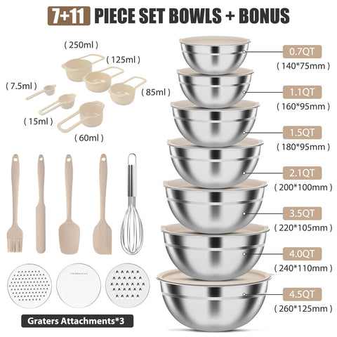 ENVTEK nesting bowls demonstrate space-saving storage in a compact kitchen.