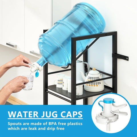 Eocnrhe water dispenser valve included for easy, mess-free pouring.