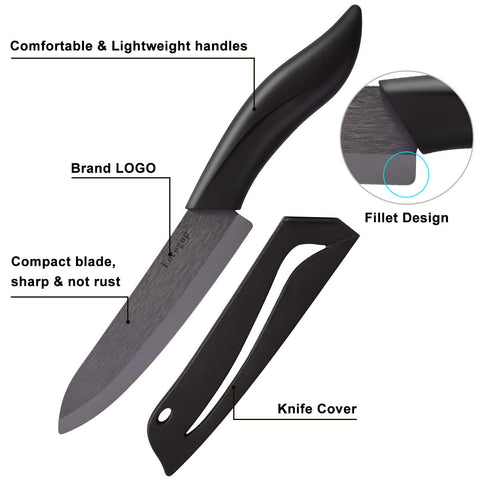 Eocogup 3-inch paring knife with sheath for precise peeling.